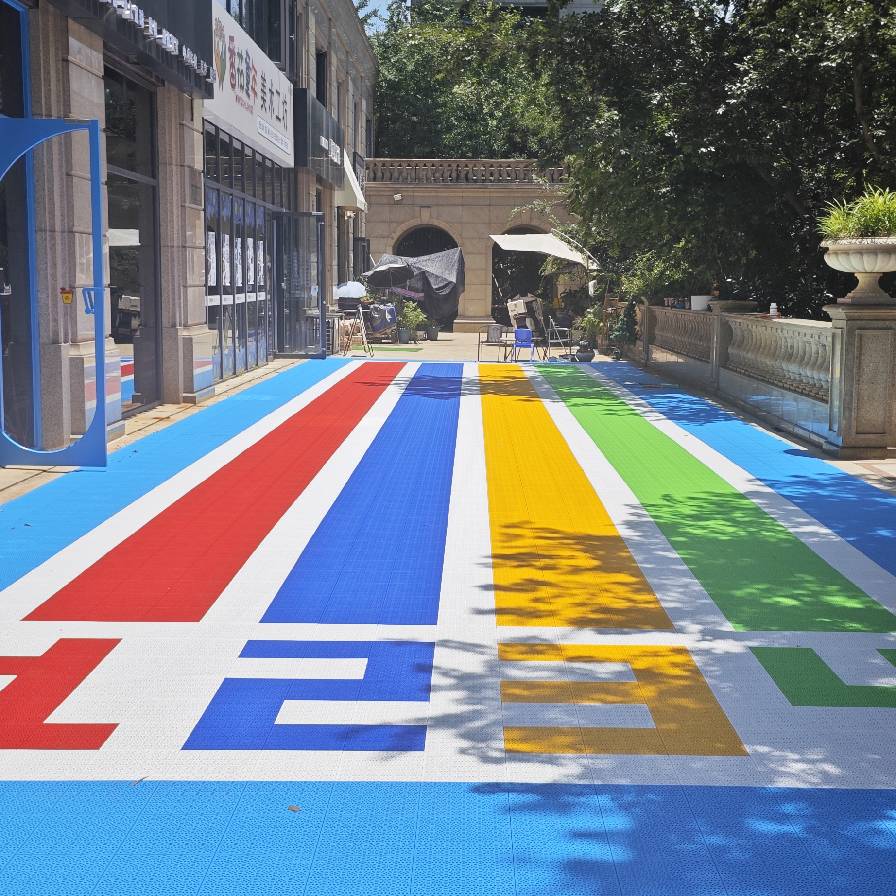 Modern Outdoor Sport Court Til - огляд і ціна Outdoor Sport Floor Tiles