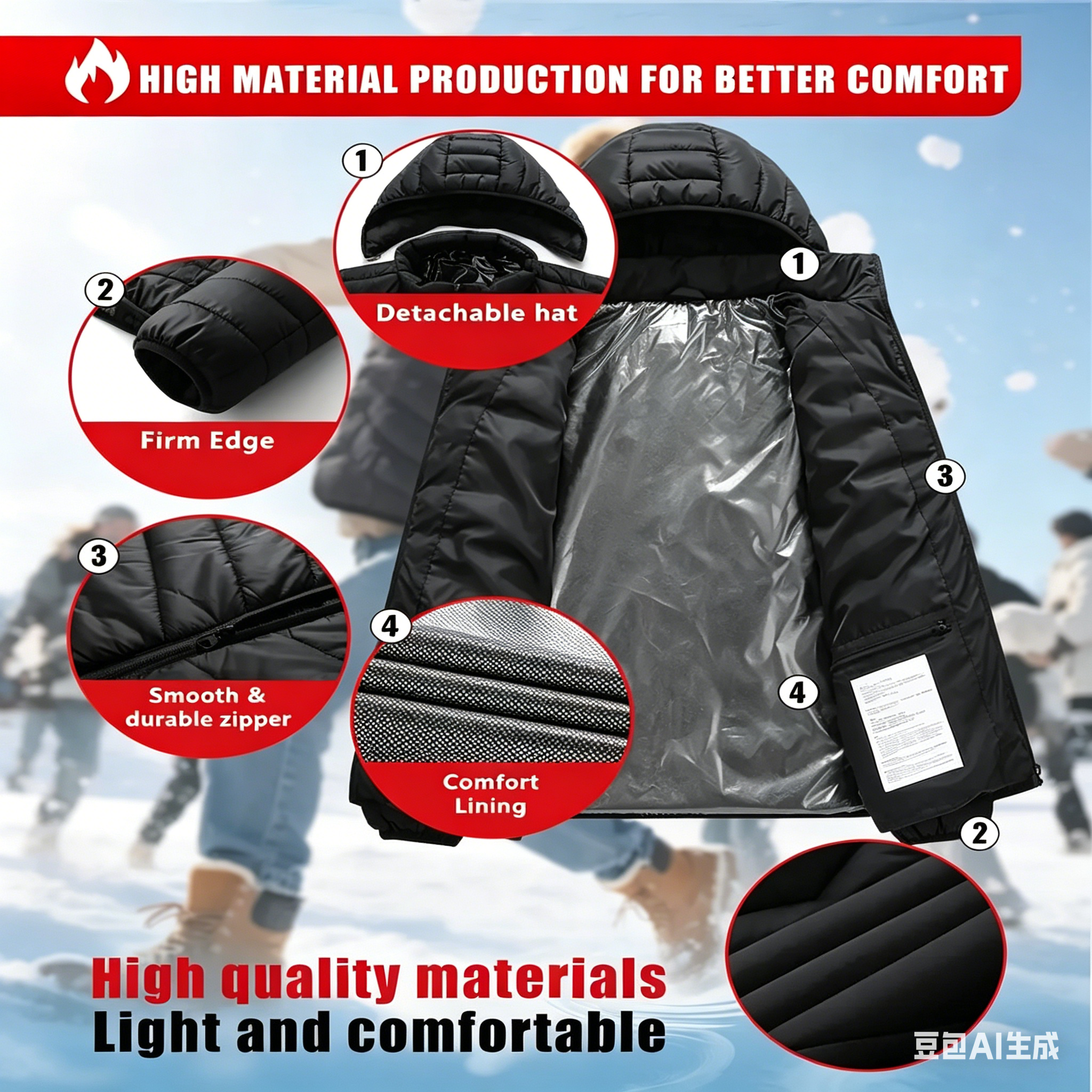 23 Areas Heating Jacket, Polye - огляд і ціна Outdoor Sport Coat