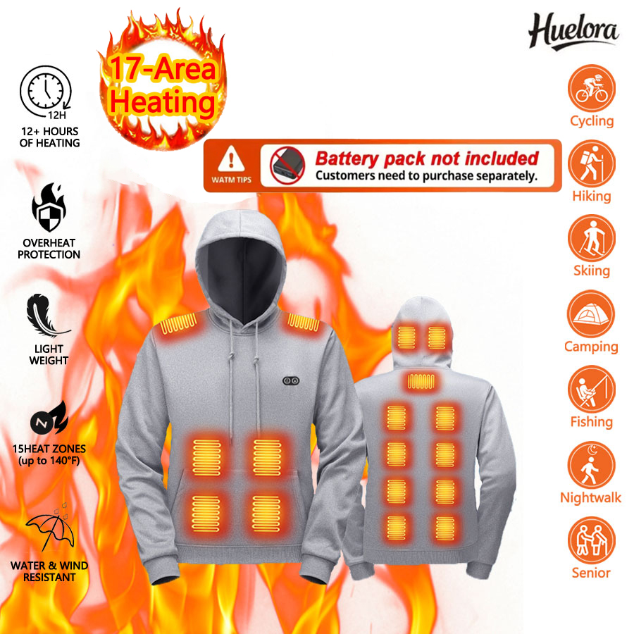 17 Zone Heating Hoodie Sweatsh - огляд і ціна Outdoor Sport Coat