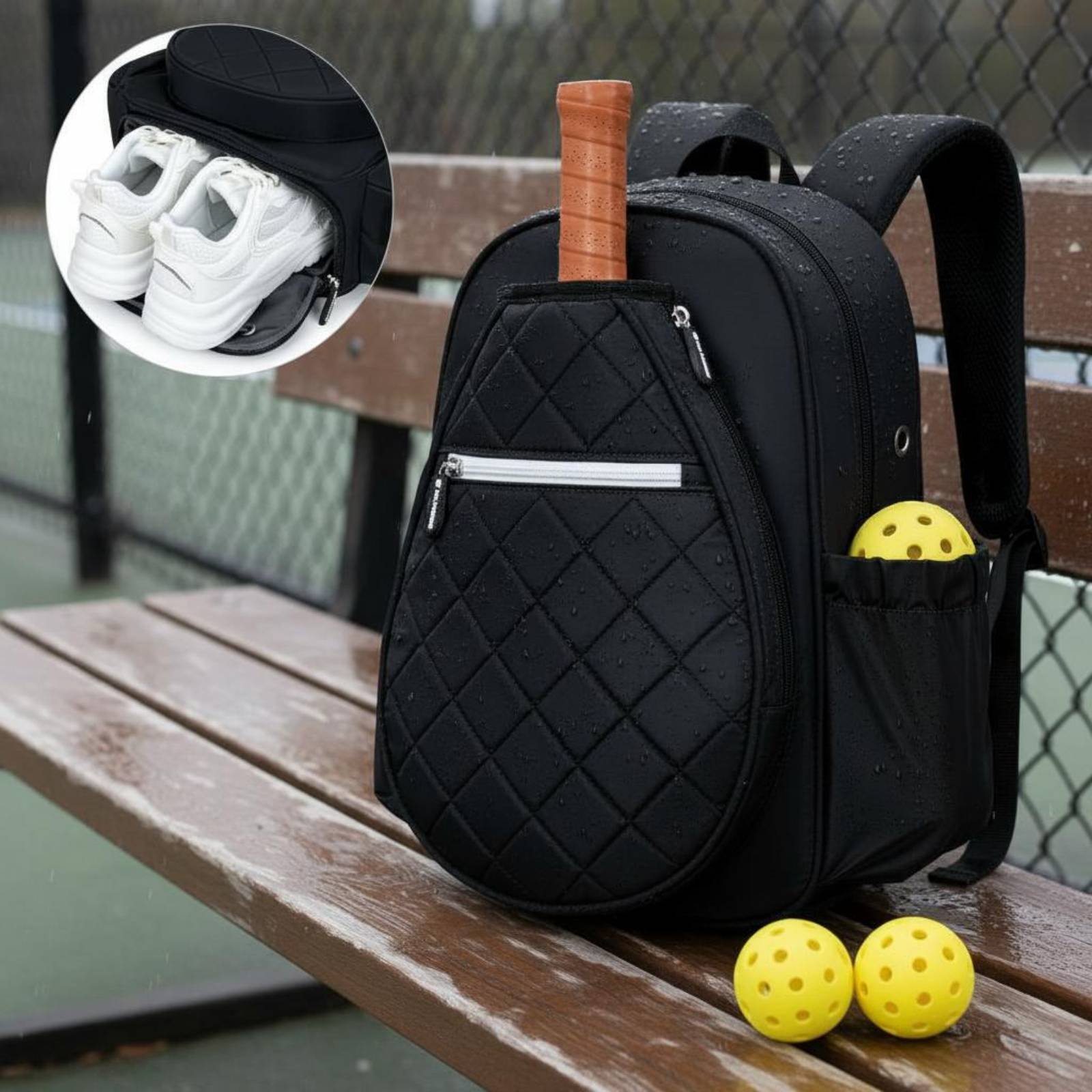 Quilted Pickleball Backpack Li - огляд і ціна Outdoor Sports Shoes
