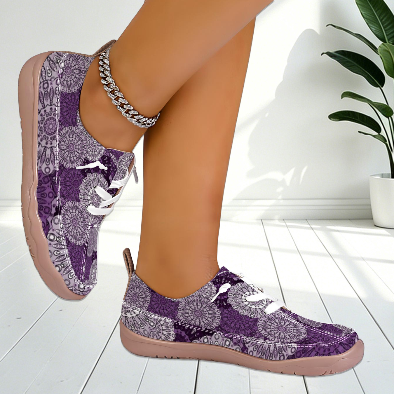 Women Geometric Print Wide Toe - огляд і ціна Outdoor Sports Shoes
